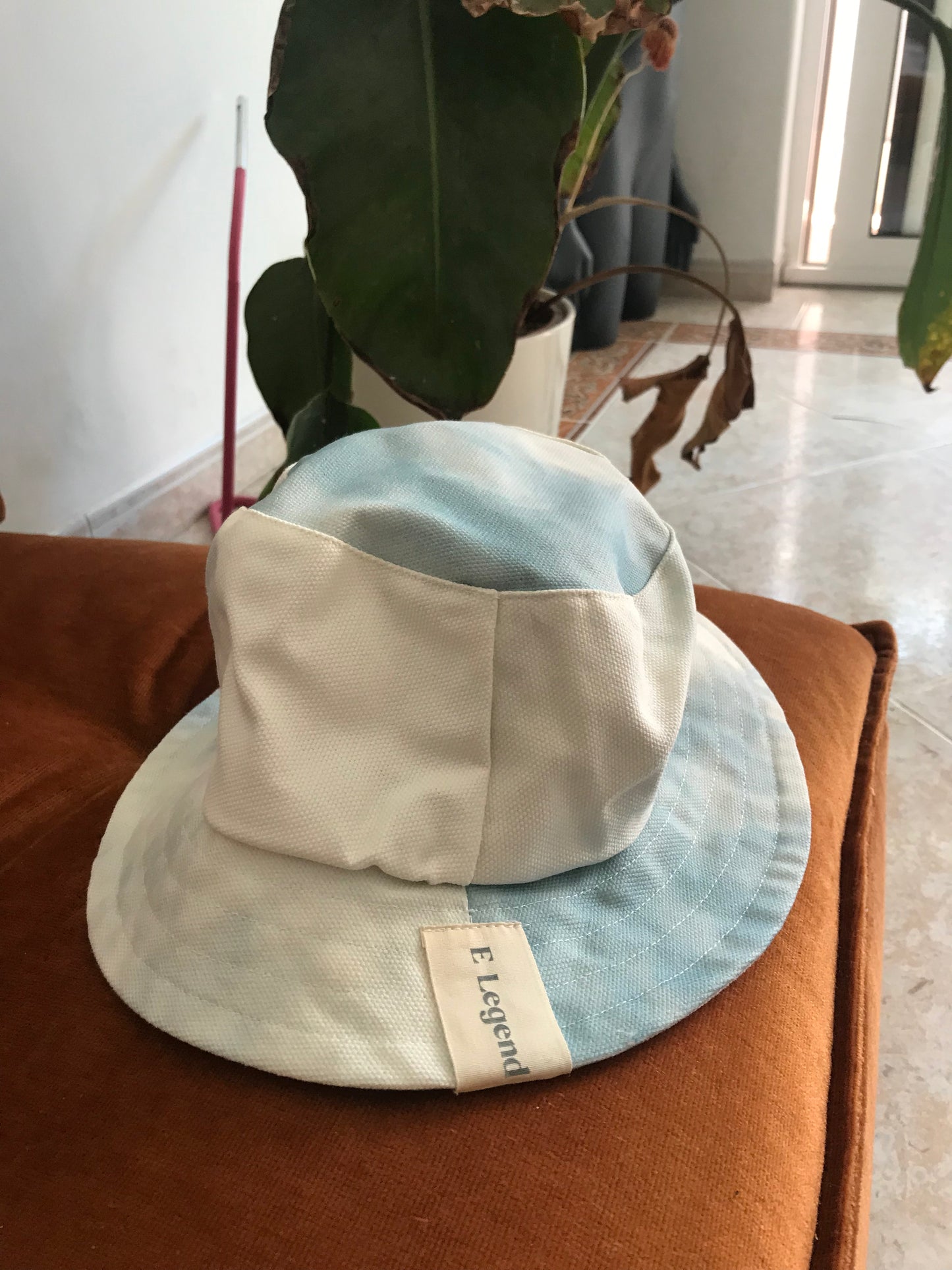 New hat light blue tie dye