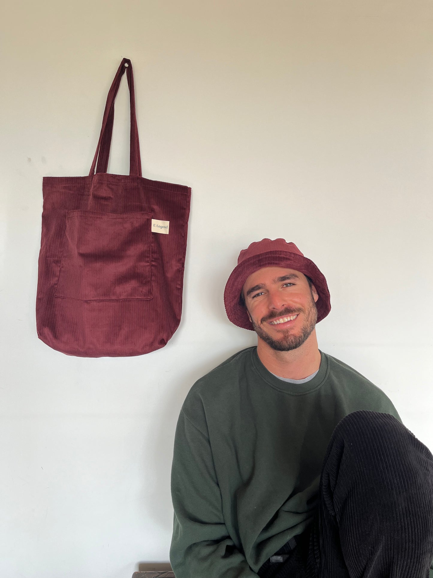Tote bag Bordeaux Corduroy
