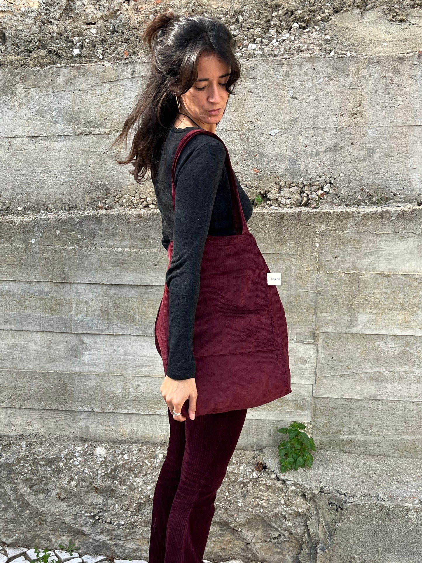 Tote bag Bordeaux Corduroy