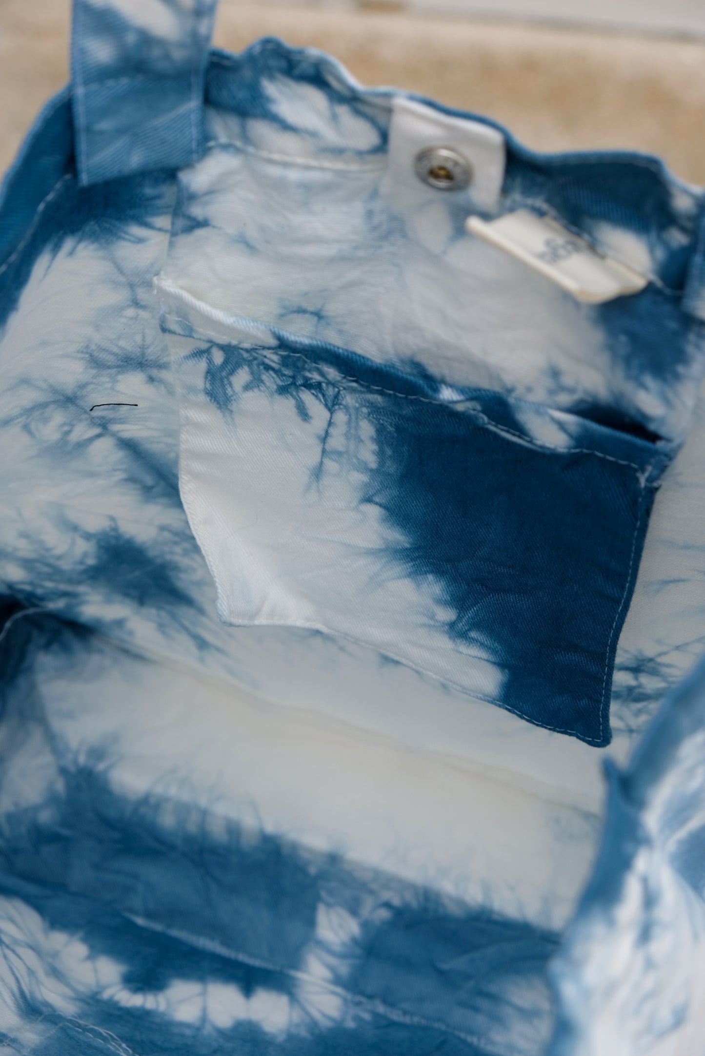 Totebag Tie dye blue