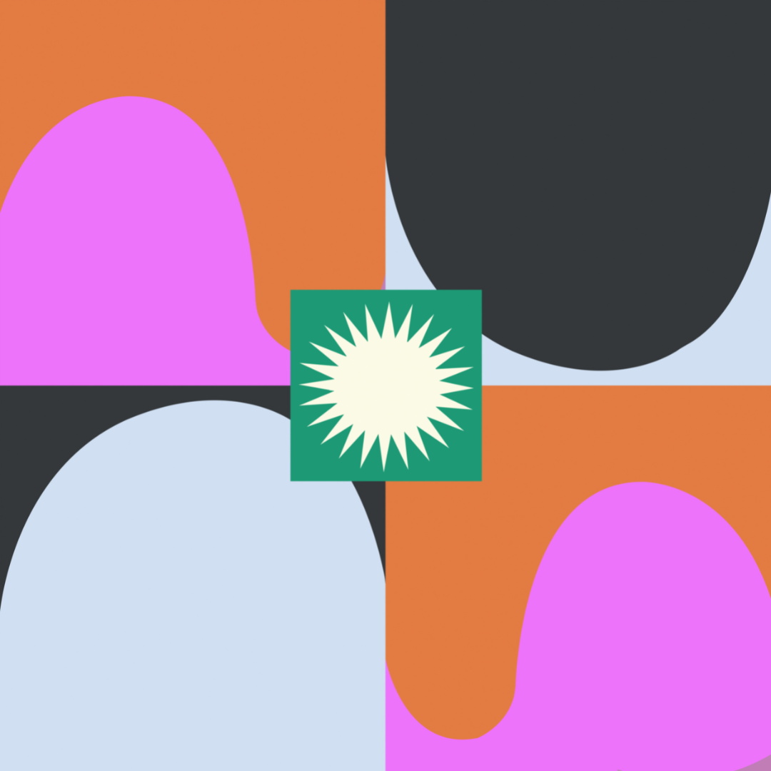 "Wave & Sun" Scarf 90 x 90 cms