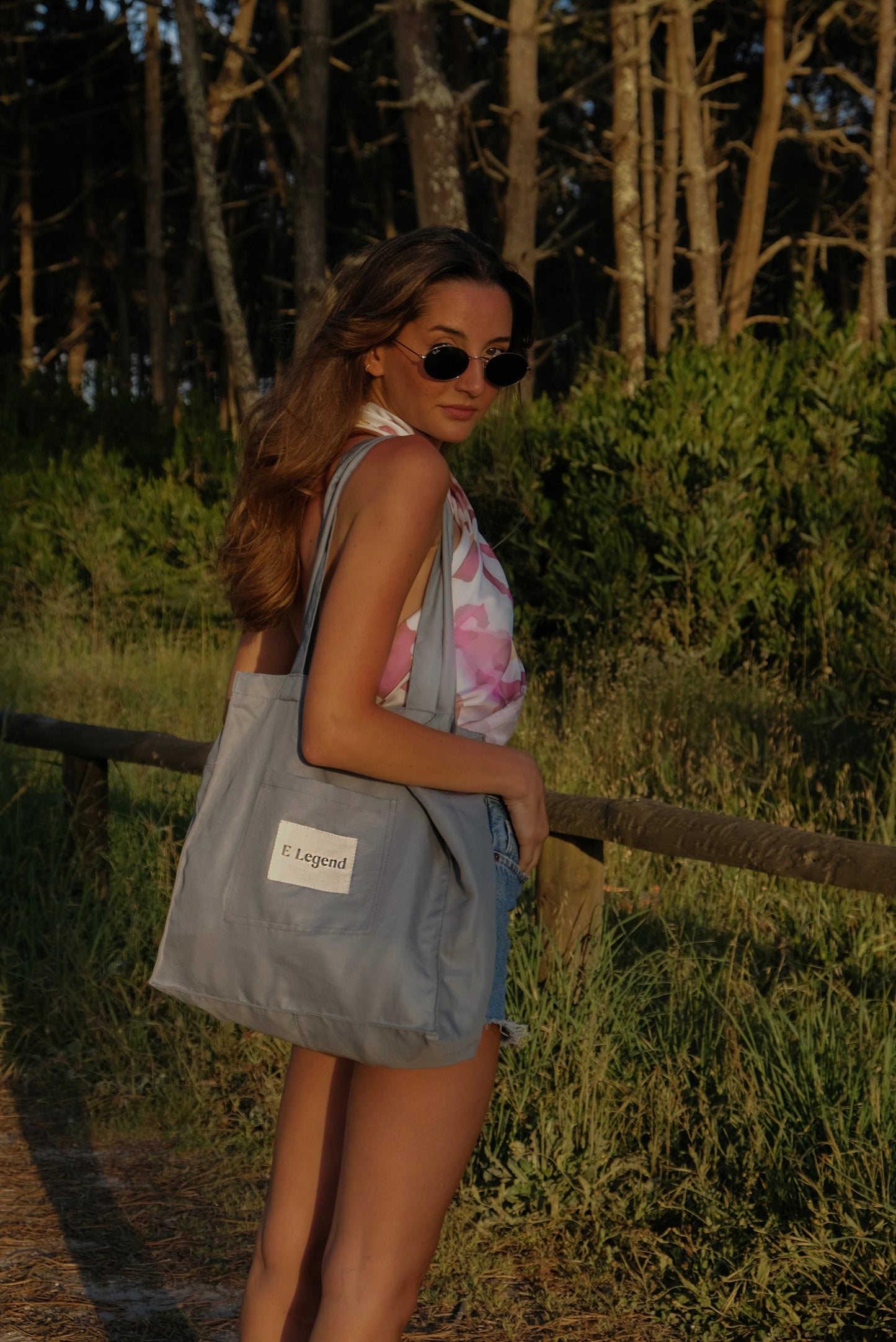 Totebag Blue Linen