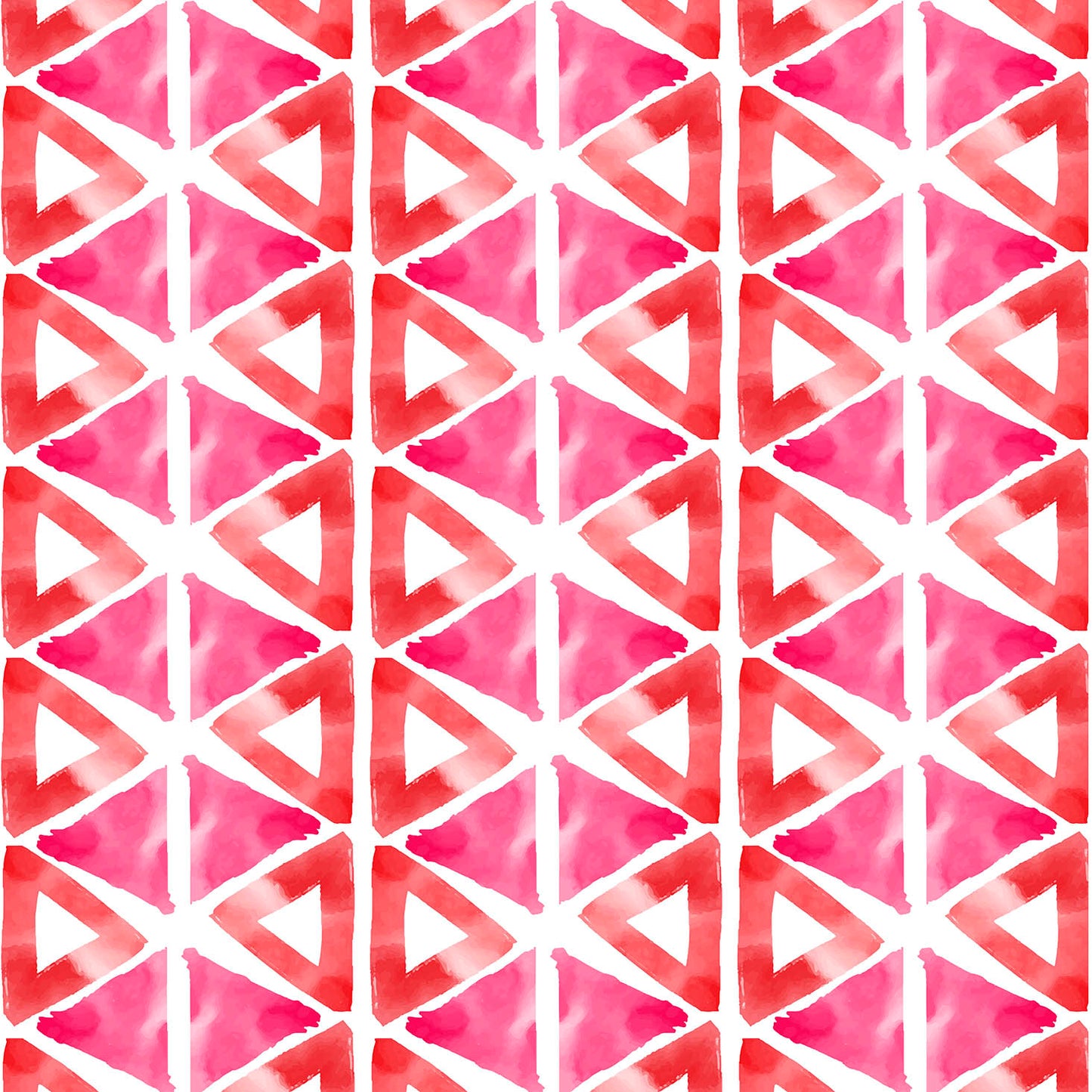 Square Red Pink Triangles 90x90