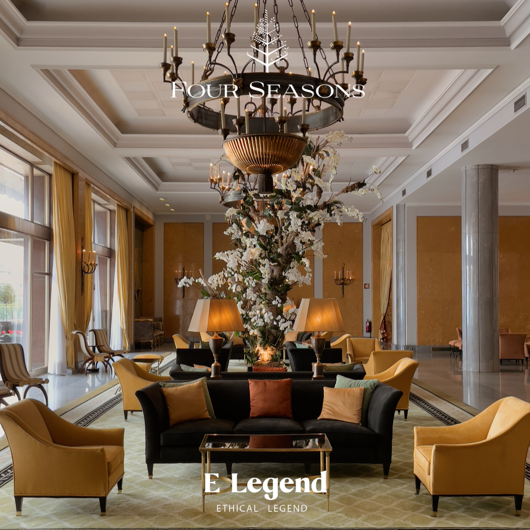 Four Seasons & Ethical Legend - Fine Scarves in Luxurious Hotel
