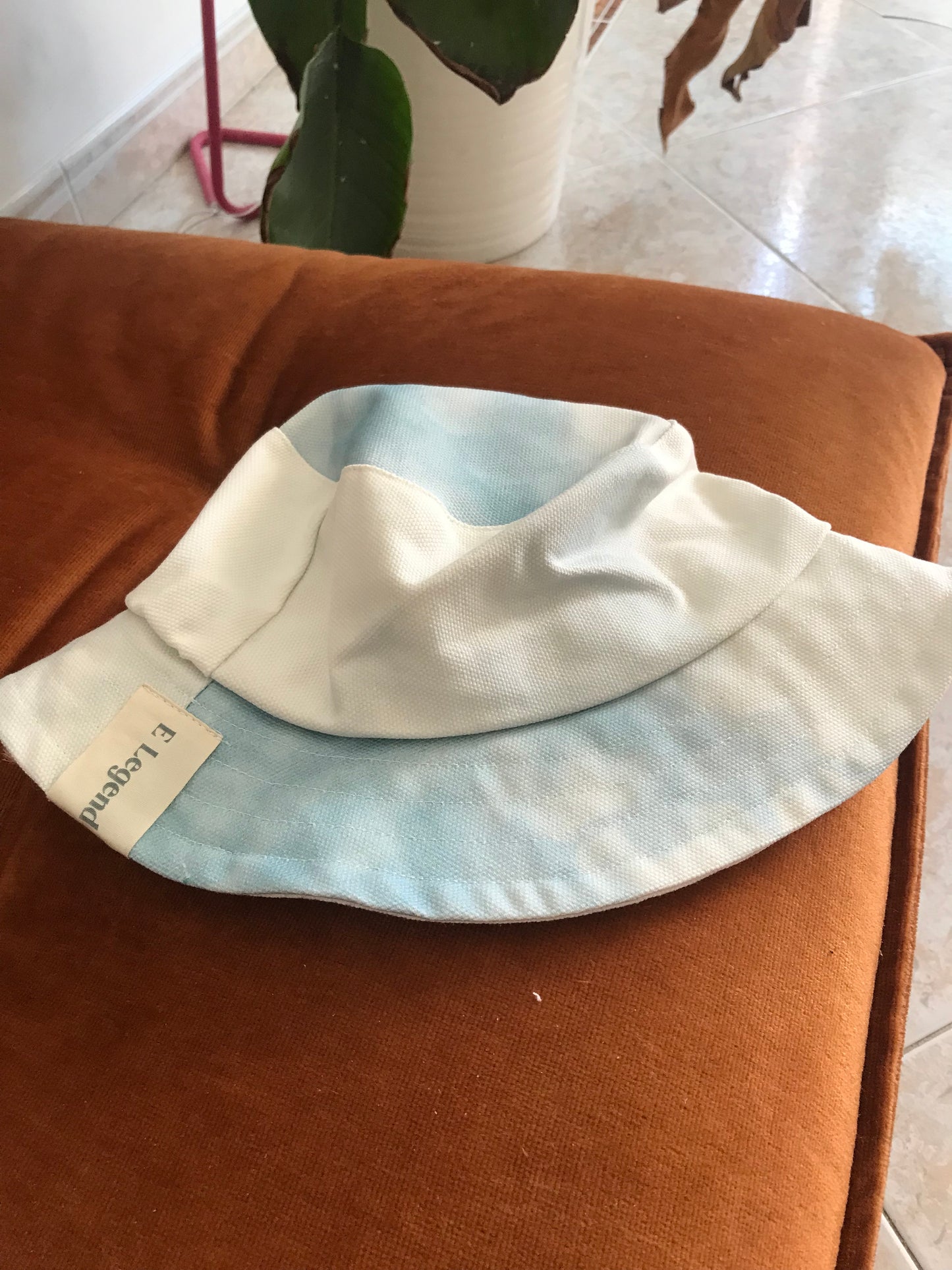 New hat light blue tie dye