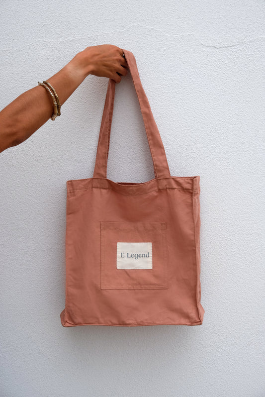 Totebag Terracotta linen